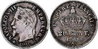 Frankreich 20 Centimes Napoleon III, Napoléon III, Paris, Silber, S+ -