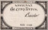 Frankreich 5 Livres 10 brumaire de l'an 2 - (31 octobre 1793), 11233, SS -