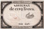 Frankreich 5 Livres 10 brumaire de l'an 2 - (31 octobre 1793), 21406, SS -