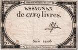 Frankreich 5 Livres 10 brumaire de l'an 2 - (31 octobre 1793), 21028, SS -