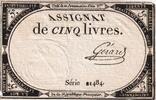 Frankreich 5 Livres 10 brumaire de l'an 2 - (31 octobre 1793), 21484, SS -