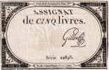 Frankreich 5 Livres 10 brumaire de l'an 2 - (31 octobre 1793), 22898, SS -
