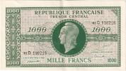 Frankreich 1000 Francs Marianne, Undated (1945), 61D, VZ -