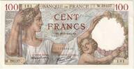 Frankreich 100 Francs Sully, 1942-01-29, W.28137, SS+ -