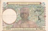 French West Africa 5 Francs 1941-03-06, SS+ -