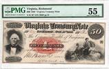 Confederate States of America 50 Dollars 1862-10-15, PMG -