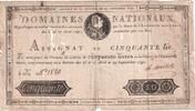Frankreich 50 Livres 1790-09-29, 4K, S+ -