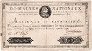 Frankreich 50 Livres 1790-09-29, D, SS -