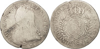 Frankreich 1/2 ECU, 44 Sols Münze, Louis XV, 1/2 Écu aux branches d'olivier -