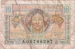 Frankreich 10 Francs 1947 French Treasury, A, SGE+ -