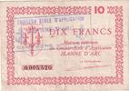 Frankreich 10 Francs Croiseur-École d'Application Jeanne d'Arc, SS -
