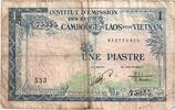 French Indochina 1 Piastre Undated (1954), S
