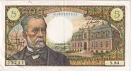Frankreich 5 Francs Pasteur, 1968-08-01, S.84, SS+ -