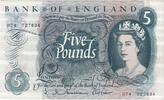 Kingdom of England 5 Pounds 1963-1966, UNZ -