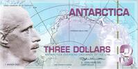 Antarctica 3 Dollars UNZ -
