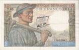 Frankreich 10 Francs Mineur, 1944-06-22, T.95, SS+ -