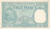 Frankreich 20 Francs Bayard, 1916-08-26, J.370, UNZ- -