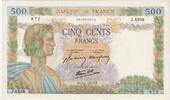Frankreich 500 Francs La Paix, 1942-09-03, J.6598, UNZ- -