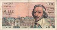 Frankreich 1000 Francs Richelieu, 1954-07-01, M.51, SS -