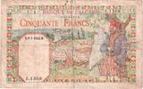 Algeria 50 Francs 1942 1942-09-08, S+ S+ 44,95 EUR  zzgl. 4,95 EUR Versand