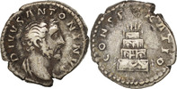 Denarius Münze, Antoninus Pius, Rome, S+, Silber, RIC:438 -