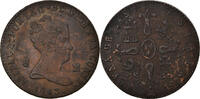 Spanien 8 Maravedis Münze, Isabel II, Jubia, SS, Kupfer, KM:531.2 -