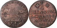Deutsch Staaten Pfennig Münze, BRUNSWICK-WOLFENBUTTEL, Fredrich Wilhelm -