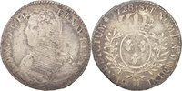 Frankreich 1/2 ECU, 44 Sols Münze, Louis XV, 1/2 Écu aux branches d'olivier -