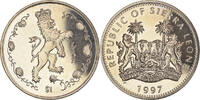 Sierra Leone Dollar Münze, British Royal Mint, Lion couronné, UNZ -