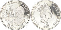 Cookinseln 50 Dollars Münze, Elizabeth II, Franklin Mint, STGL, Silber -