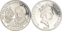 Cookinseln 50 Dollars Münze, Elizabeth II, Franklin Mint, STGL, Silber -