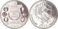 Frankreich Medaille 60 Ans du Traité de Rome, La Semeuse, STGL -