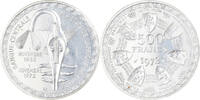 West African States 500 Francs Münze, Paris, STGL, Silber, KM:E7 -