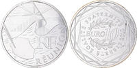 Frankreich 10 Euro Réunion, Paris, UNZ, Silber, KM:1669 -