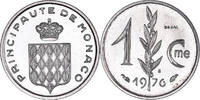 Monaco Centime Münze, ESSAI, UNZ, Stainless Steel, KM:E68 -