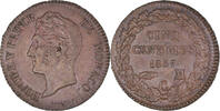 Monaco 5 Centimes, Cinq Münze, Honore V, VZ, Kupfer, KM:95.2a -