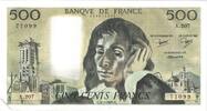 Frankreich 500 Francs Pascal, 1984-07-05, VZ+, Fayette:71.31, KM:156e -