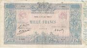 Frankreich 1000 Francs Bleu et Rose, 1926-06-16, S+, Fayette:36.42 -