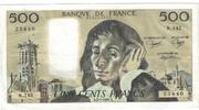 Frankreich 500 Francs Pascal, 1981-07-02, SS+, Fayette:71.25, KM:156e -
