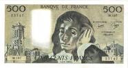 Frankreich 500 Francs Pascal, 1983-06-02, VZ, Fayette:71.29, KM:156e -