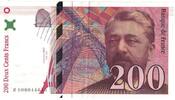 Frankreich 200 Francs Eiffel, VZ+, Fayette:75.1, KM:159a -