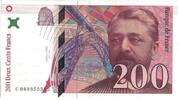 Frankreich 200 Francs Eiffel, C.089, UNZ-, Fayette:75.5, KM:159b -