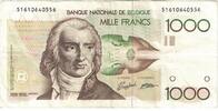 Belgien 1000 Francs Geldschein, Undated (1980-96), KM:144a, SS -