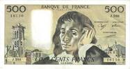 Frankreich 500 Francs Pascal, V.290, SS+, Fayette:71.40, KM:156g -