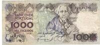 Portugal 1000 Escudos Geldschein, 1988-12-22, KM:181e, SS -
