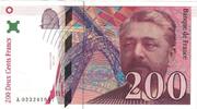 Frankreich 200 Francs Eiffel, A.023, UNZ-, Fayette:75.2, KM:159a -