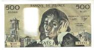 Frankreich 500 Francs Pascal, W.197, VZ+, Fayette:71.30, KM:156e -