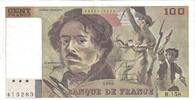 Frankreich 100 Francs Delacroix, B.158, UNZ-, Fayette:69bis.2b, KM:154e -