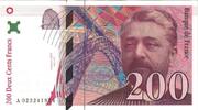 Frankreich 200 Francs Eiffel, A.023, UNZ-, Fayette:75.2, KM:159a -