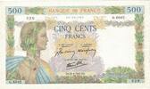Frankreich 500 Francs La Paix, G.604, VZ, Fayette:32.35, KM:95b -